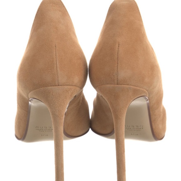 Francesco Russo Paris Suede Pumps Neutral Heel- size 38 - Picture 4 of 5